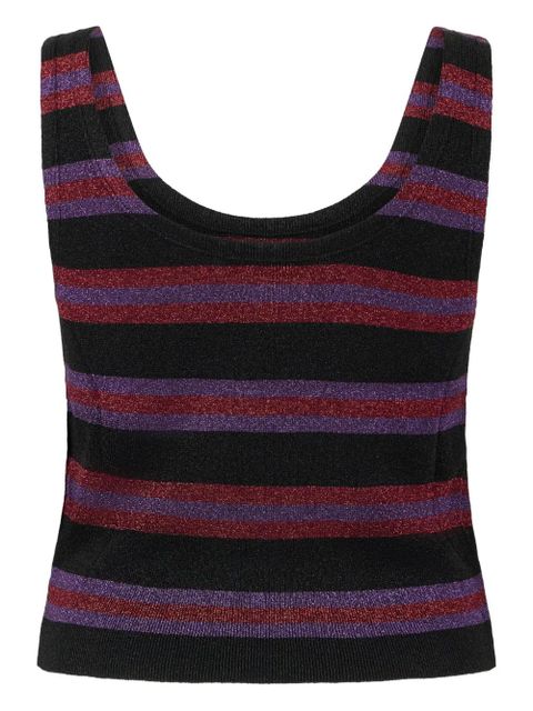 Valentino Garavani scoop-neck sleeveless tank - Black - zdjęcie produktu nr 2