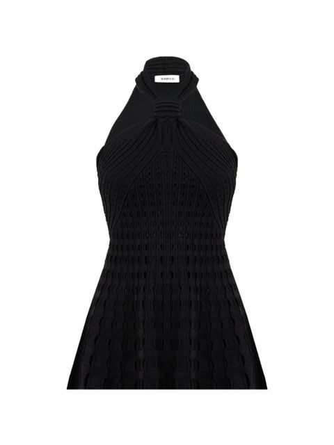 Simkhai eyelet-knit mini dress - Black