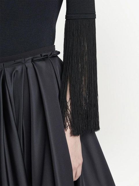 Proenza Schouler fringe-detail knitted top - Black