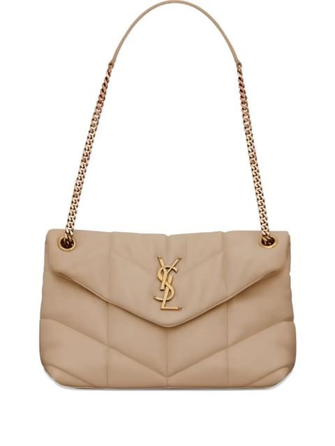 Saint Laurent quilted chain puffer tote bag - Neutrals - zdjęcie produktu nr 1