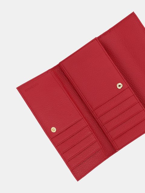 Coccinelle portfel skórzany damski kolor czerwony - zdjęcie produktu nr 2