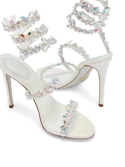 René Caovilla 105mm Cleo sandals - White