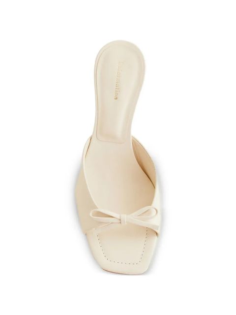 Reformation Clementine bow heeled sandals - Neutrals - zdjęcie produktu nr 2