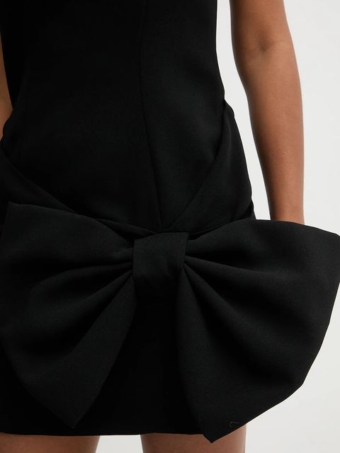 Marella sukienka MLTEDITORE kolor czarny mini dopasowana 2613221013200