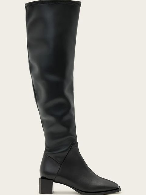 AllSaints kozaki skórzane Avril Knee High Boot