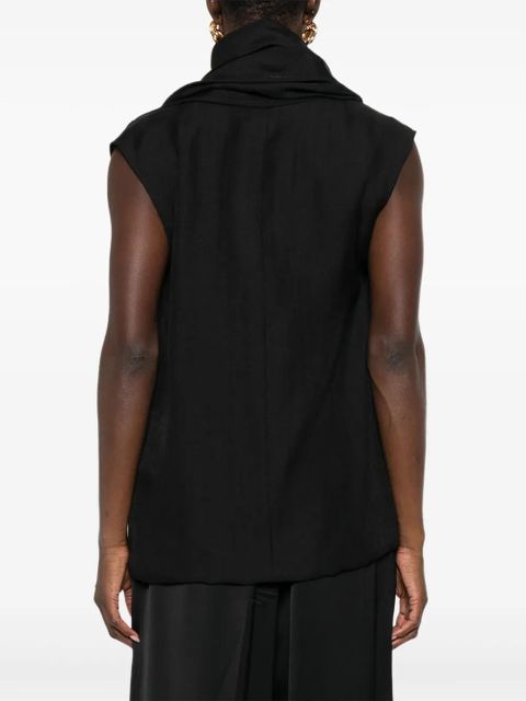 TOTEME attached-scarf blouse - Black