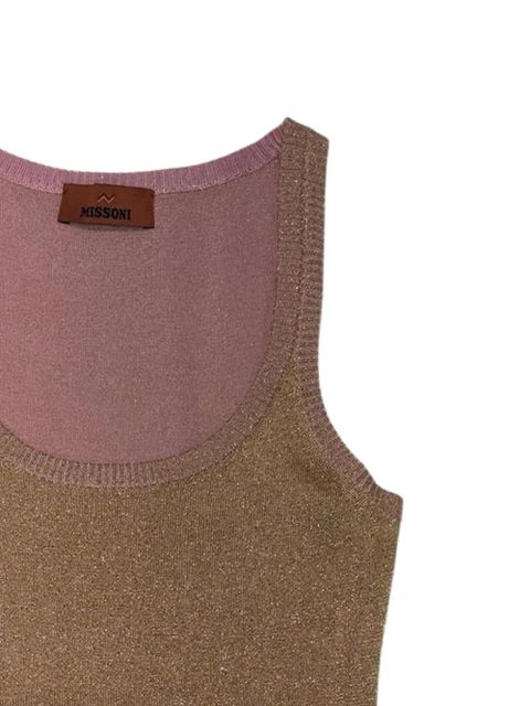 Missoni scoop-neck top - Gold - zdjęcie produktu nr 2