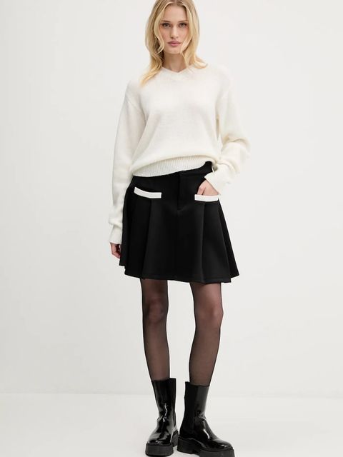 HUGO sweter wełniany damski kolor beżowy 50545092 - zdjęcie produktu nr 2