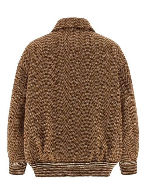 Missoni chevron-pattern bomber jacket - Brown - zdjęcie produktu nr 2
