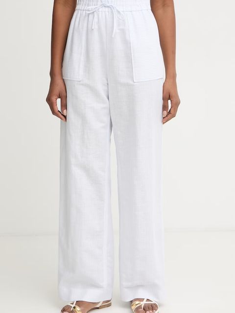 MM by Max Mara spodnie damskie z lnem FAUNA - zdjęcie produktu nr 1