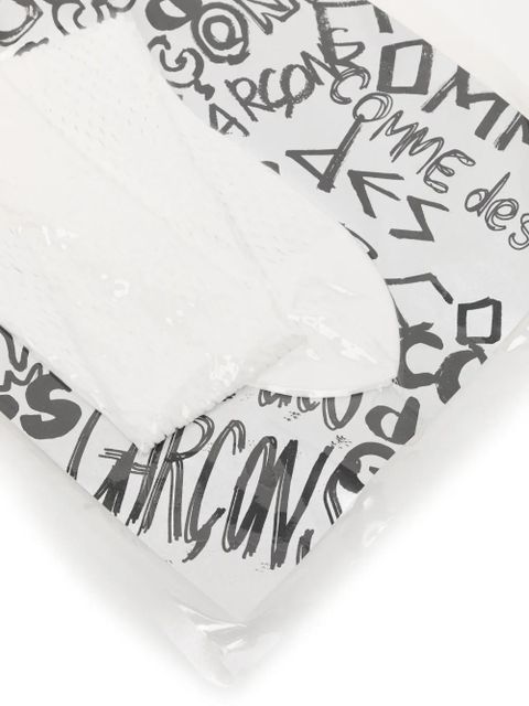 Comme Des Garçons logo socks - White