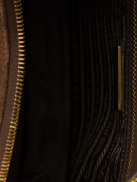 Prada suede shoulder bag - Brown