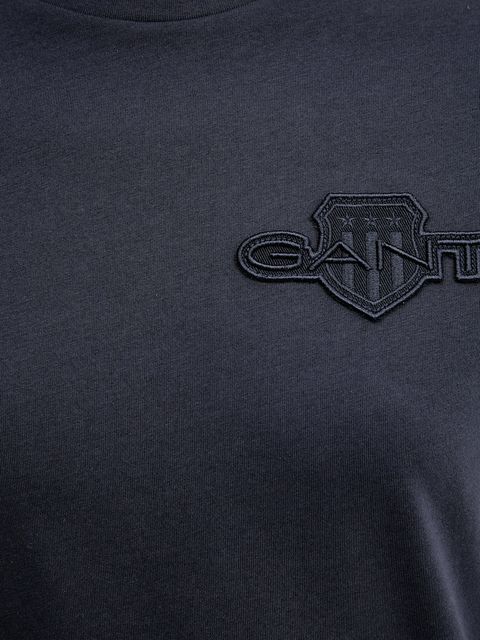 Gant t-shirt bawełniany damski kolor granatowy 4202589