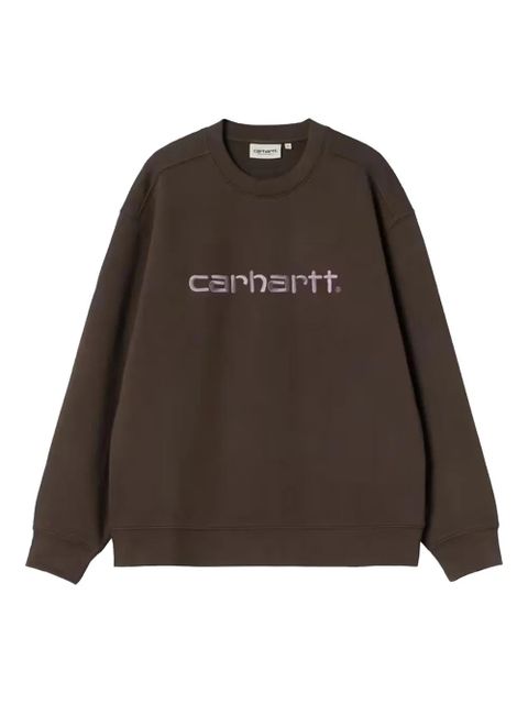 Carhartt WIP logo-embroidered sweatshirt - Brown - zdjęcie produktu nr 1
