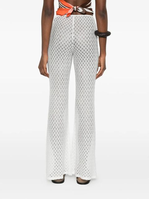 Missoni open-knit trousers - White