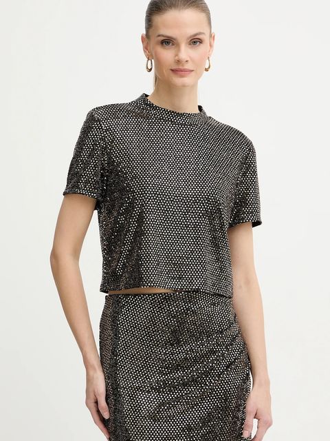 Morgan t-shirt damski kolor czarny DOLIVIA - zdjęcie produktu nr 1