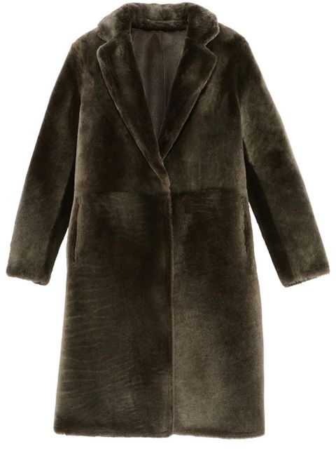 Yves Salomon shearling coat - Grey - zdjęcie produktu nr 1
