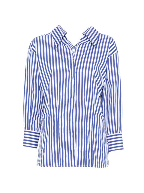 Givenchy striped V-neck shirt - Blue - zdjęcie produktu nr 1