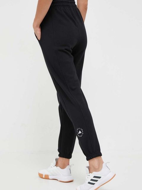 adidas by Stella McCartney spodnie dresowe kolor czarny gładkie IB6860