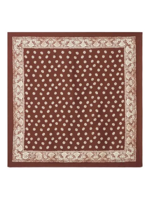 Claudie Pierlot floral silk scarf - Brown - zdjęcie produktu nr 1