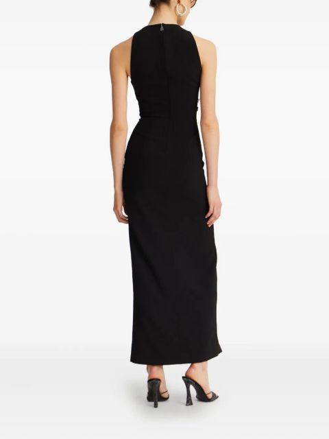 ROTATE BIRGER CHRISTENSEN button-embellished midi dress - Black