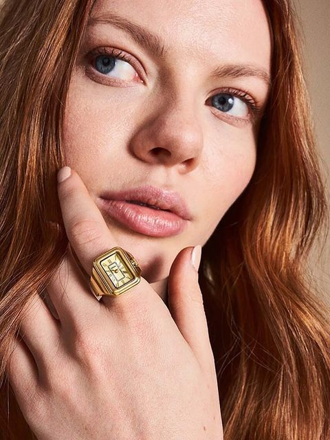 Fossil zegarek ES5343 damski kolor złoty