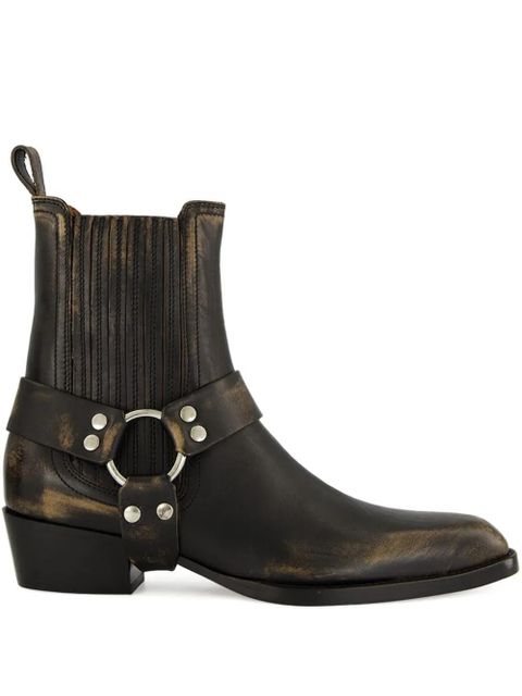 Paris Texas 35mm Helena strap-detail ankle boots - Black - zdjęcie produktu nr 1