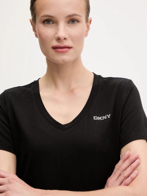 Dkny sukienka kolor czarny mini prosta DP5D4902