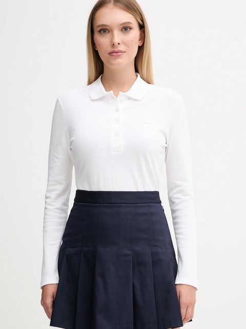Lacoste longsleeve damski kolor biały PF5464 - zdjęcie produktu nr 1