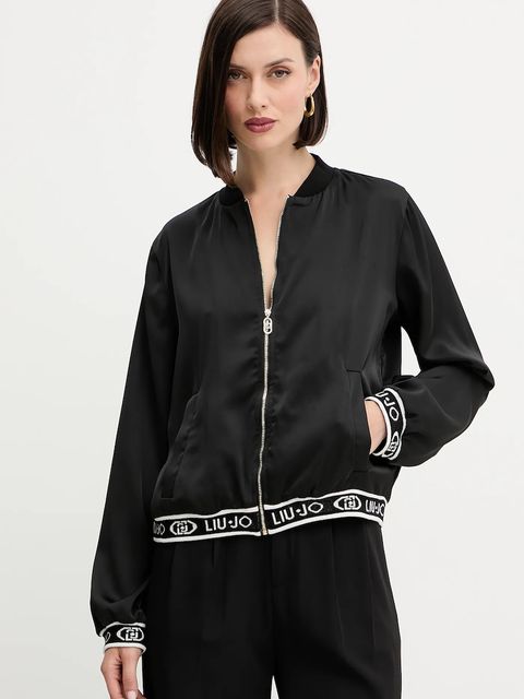 Liu Jo bluza damska kolor czarny gładka TF5191.T004A - zdjęcie produktu nr 1