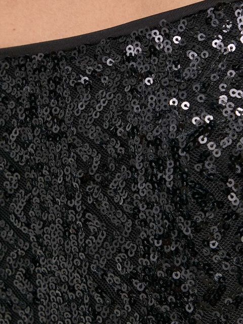 Guess spodnie SEREH damskie kolor czarny szerokie high waist W4RB02 KBX10