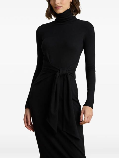 Lauren Ralph Lauren tie-waist midi dress - Black