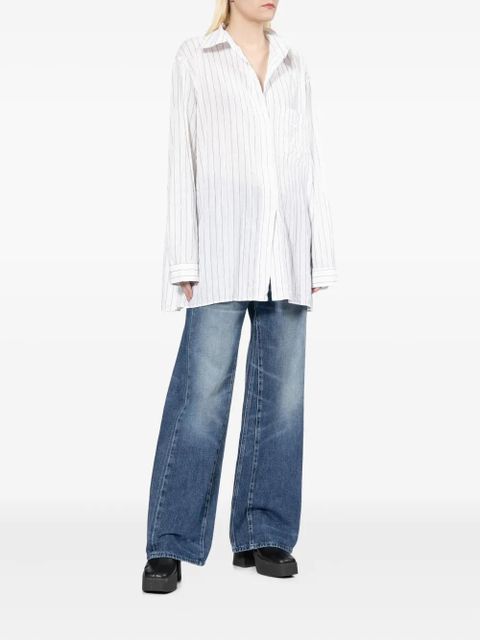 OUR LEGACY x Emporio Armani Grazia striped shirt - Neutrals - zdjęcie produktu nr 2