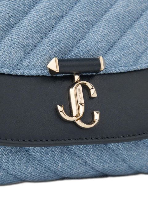 Jimmy Choo quilted chain crossbody bag - Blue