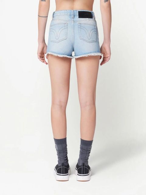 AMI Paris raw-cut mini shorts - Blue
