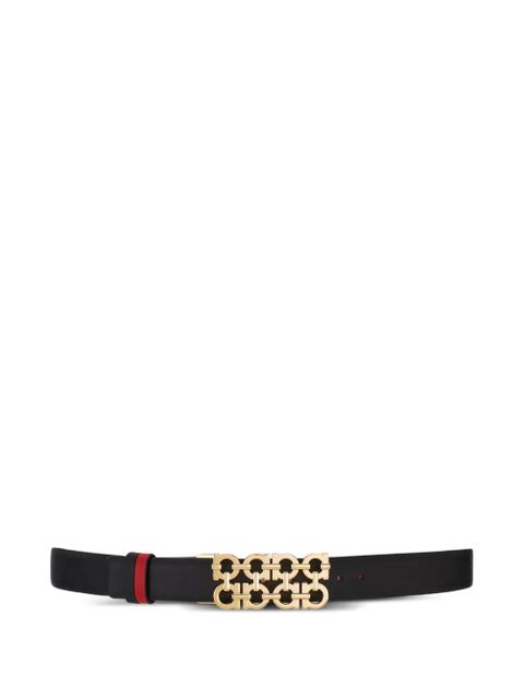Ferragamo reversible adjustable Gancini belt - Black