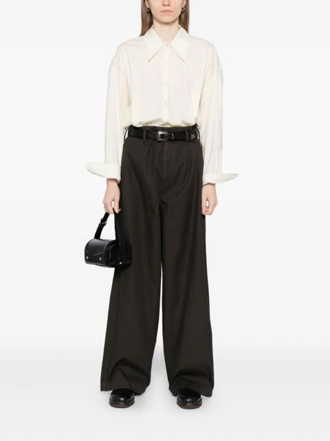 LEMAIRE piped-pocket trousers - Brown
