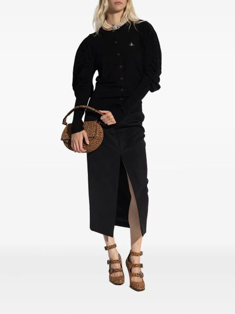 Vivienne Westwood Eli puff-sleeve cardigan - Black - zdjęcie produktu nr 2