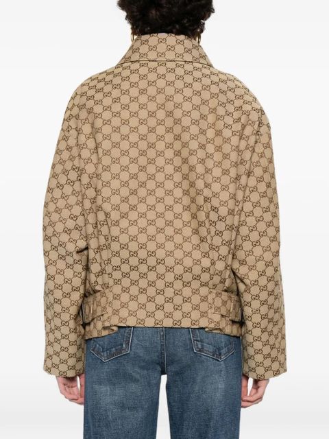 Gucci logo-monogram jacket - Neutrals