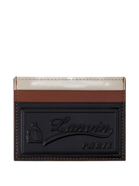 Lanvin debossed leather cardholder - Black - zdjęcie produktu nr 1