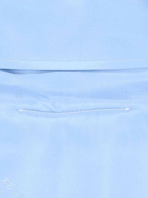 MM6 Maison Margiela logo-pattern shirt dress - Blue