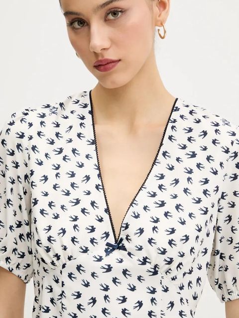 Tommy Jeans sukienka kolor granatowy mini rozkloszowana DW0DW20337