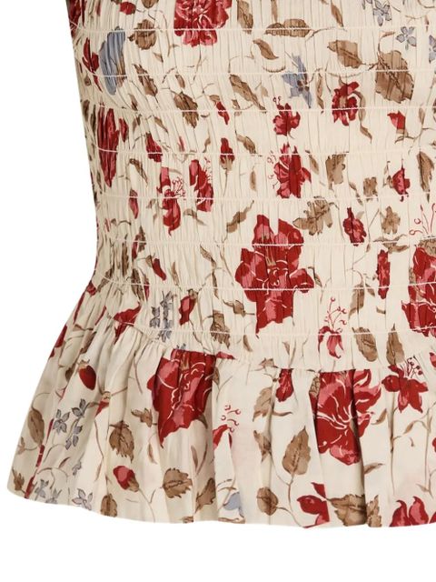 Reformation Aggie floral blouse - Neutrals - zdjęcie produktu nr 2