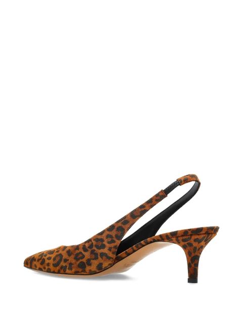 ISABEL MARANT 50mm leopard-print slingback pumps - Brown - zdjęcie produktu nr 2