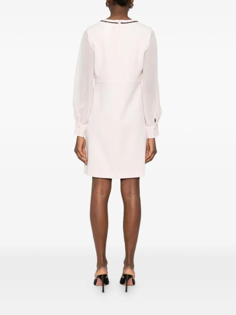 Max Mara Mstvolto beaded long-sleeve mini dress - Pink