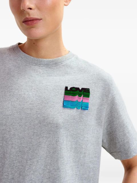 Essentiel Antwerp logo-embellishment T-shirt - Grey