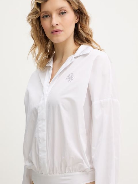 Guess body z domieszką jedwabiu CARMELA