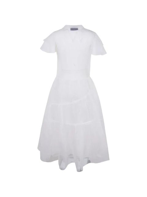Simone Rocha ruffled silk dress - White - zdjęcie produktu nr 2