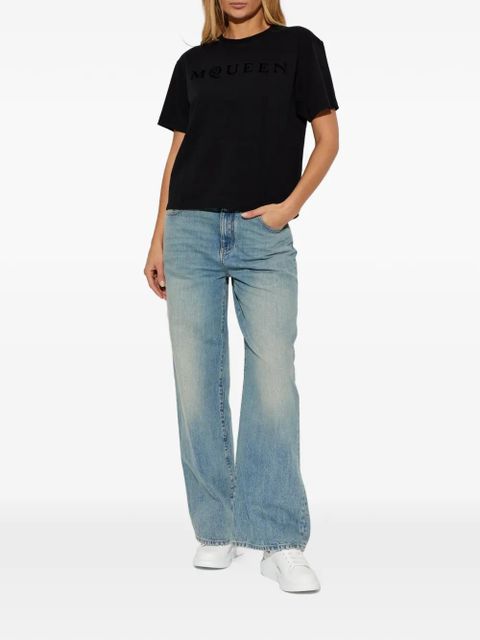 Alexander McQueen logo-print T-shirt - Black - zdjęcie produktu nr 2