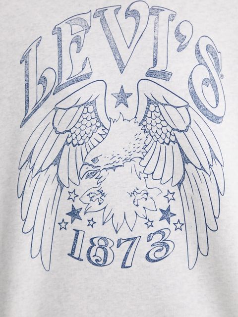 Levi's bluza damska kolor szary z nadrukiem A7288